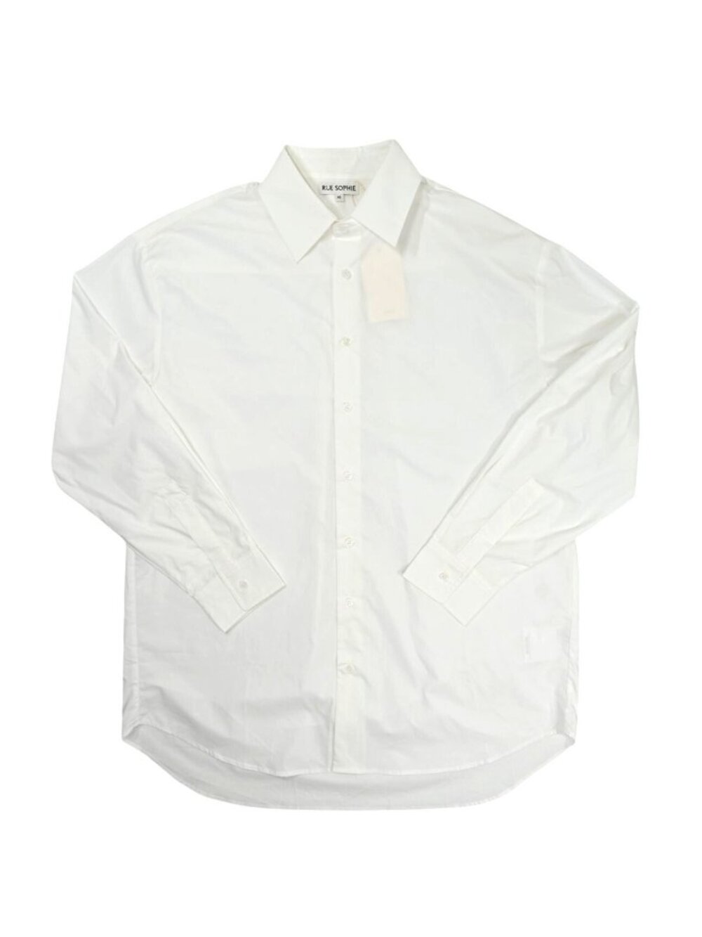 Rue Sophie Button Down Shirt in White